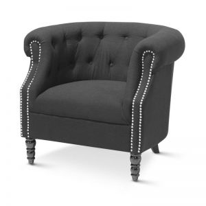 Esther Tub Chair | Black | by Black Mango