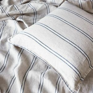 Eton Stripe | Pure Linen Cushion Cover | 50x50cm