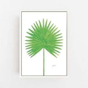 Fan Palm Living Leaf in Green Wall Art Print | by Pick a Pear | Canvas