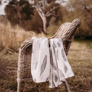 Feathers Floating Tea Towel | by Cathy Hamilton