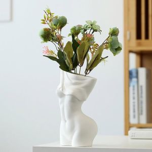 Feminine Ceramic Vase | White