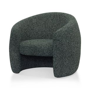 Ferguson Fabric Armchair | Green Boucle