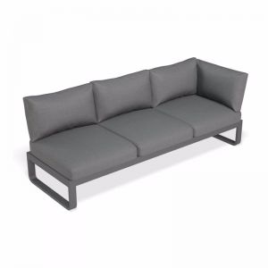 Fino Configuration A - Outdoor Modular Sofa Sunlounge Matt Charcoal