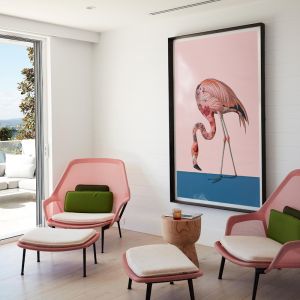 Flamingo Springs | Premium Poster Print or Canvas Print