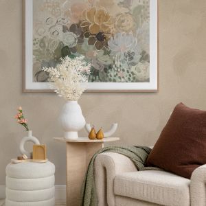 Floral Medley Dark Pastel | Framed Art Print