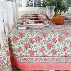 Florence Tablecloth Rectangle | Hand Block Printed