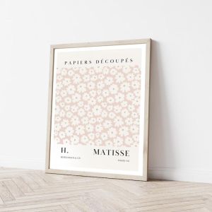 Flower Market Matisse | Framed Art Print | Pink