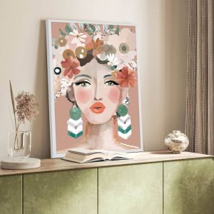 Flower Nymph | Framed Canvas Print