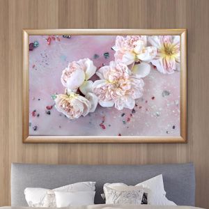 Flower Power Tea Party | Soft Pastel Floral Artwork | ACRYLIC Limited Edition Print | Antuanelle