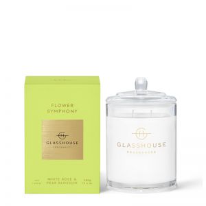 Flower Symphony White Rose & Pear Blossom 380g Soy Candle