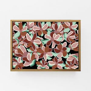 Flowers for Days in Earth Multi Wall Art Print | by Pick a Pear | Canvas