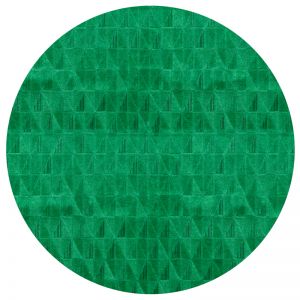 Fragment Round Rug | Emerald | By Ground Control