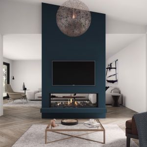 Frameless Gas Fireplaces | DS Series | DS1400 Double Sided