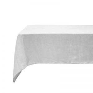 French Flax Linen Tablecloth 150x275cm Silver