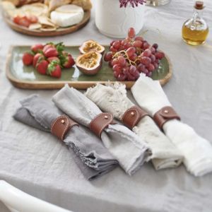 French Linen Napkin (Set of Four) | Natural - Pre order
