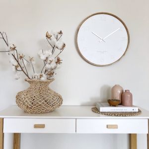 Freya -  50cm White Wall Clock