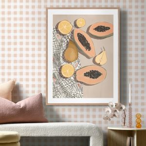 Fruta de bomba | Framed Art Print