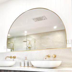 Future Glass | 1000 x 1500mm Arch Mirrors | Satin Brass, Matte Black & White