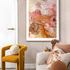 Garden Reverie Pink | Framed Art Print
