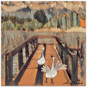Geese of Daylesford | Art Print by Annie Ross