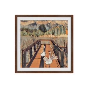 Geese of Daylesford | Framed Art Print by Annie Ross