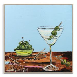 Gin and Olives | Angela Hawkey | Canvas or Print by Artist Lane