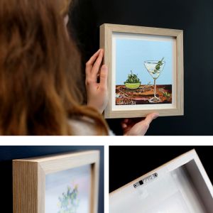 Gin and Olives | Angela Hawkey | Mini Framed Print by Artist Lane