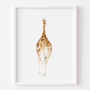 Giraffe Butt | Unframed Art Print by Hannah Crouch