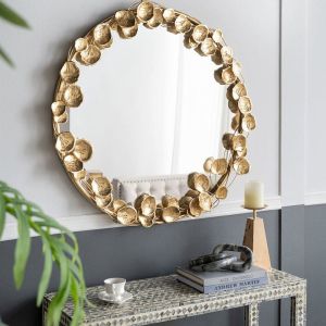 Gold Leaf Influencer Wall Mirror