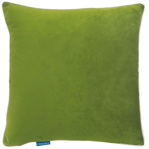 GRANGE Green Velvet White Piping Cushion Cover | 50 cm by 50 cm