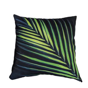 Green Palm | Outdoor Cushion | 40cm | Cyanotype print by Wilson to Wylde Designs
