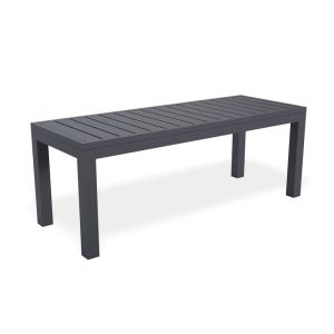 Halki Outdoor Bench Seat 120cm | Matte Charcoal