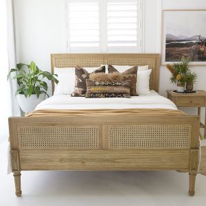 Hamilton Cane Bed | Super King Size | Weathered Oak | PREORDER