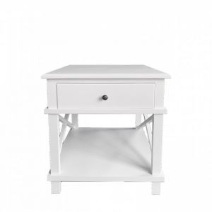 Hamptons Bedside Table | White