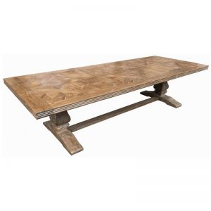 Hamptons Parquetry Elm Dining Table