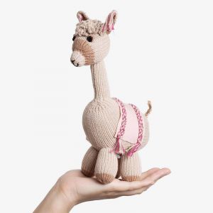 Hand Knitted Llama - Pink | Her Hands