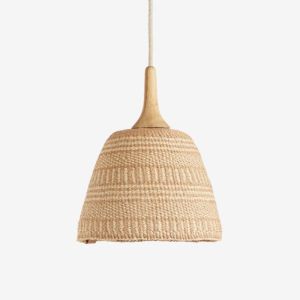 Handwoven Pendant Light by Her Hands | Small | Coastal Collection