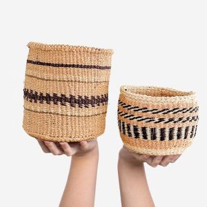 Handwoven Storage Basket - Small, Pair | Her Hands