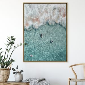 Hang Ten | Framed Canvas Art Print