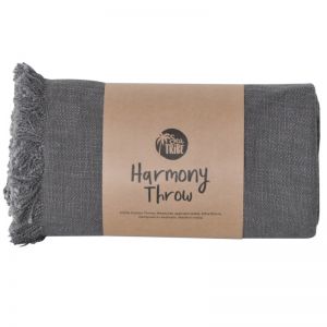 Harmony Throw | Charcoal | BY SEA TRIBE