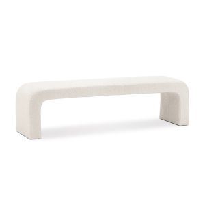 Harper 160cm Arch Bench Seat | Boucle Cream | by L3 Home