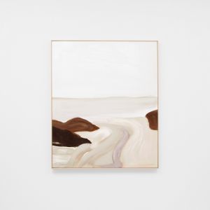 Hazy Horizon Sand | Framed Canvas