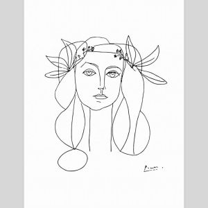 Head of a Woman by Pablo Picasso | Unframed Art Print