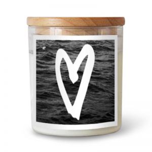 Heart Soy Candle Collab with The Lonely Sea