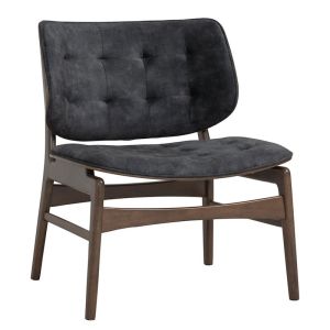 Heath Lounge Chair | Walnut & Charcoal