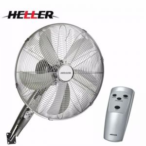 Heller 40cm Chrome Finish Wall Fan with Remote Control
