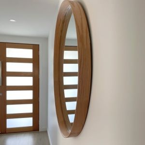 Henderson Round Mirror | Natural Oak