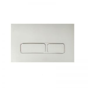 Hideaway Rectangle Button/ Plate Inwall ABS Brushed