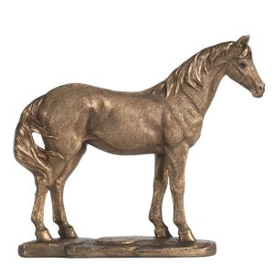 Horse Statue | Rustic Gold