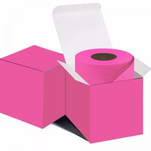 Hot Pink Toilet Paper in Pink Gift Box